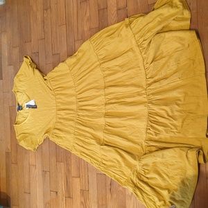 Last chance!Golden yellow tiered maxi dress from Chelsea and Theodore in a large